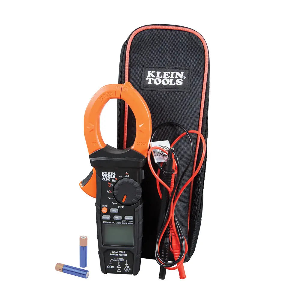 Klein Digital Clamp Meter, AC Auto-Range TRMS, Low Impedance (LoZ), 2000 Amp Klein Tools