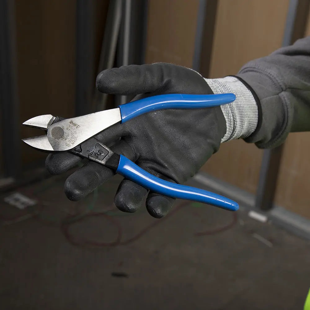 Klein Diagonal Cutting Pliers, Angled Head, 8-Inch Klein Tools