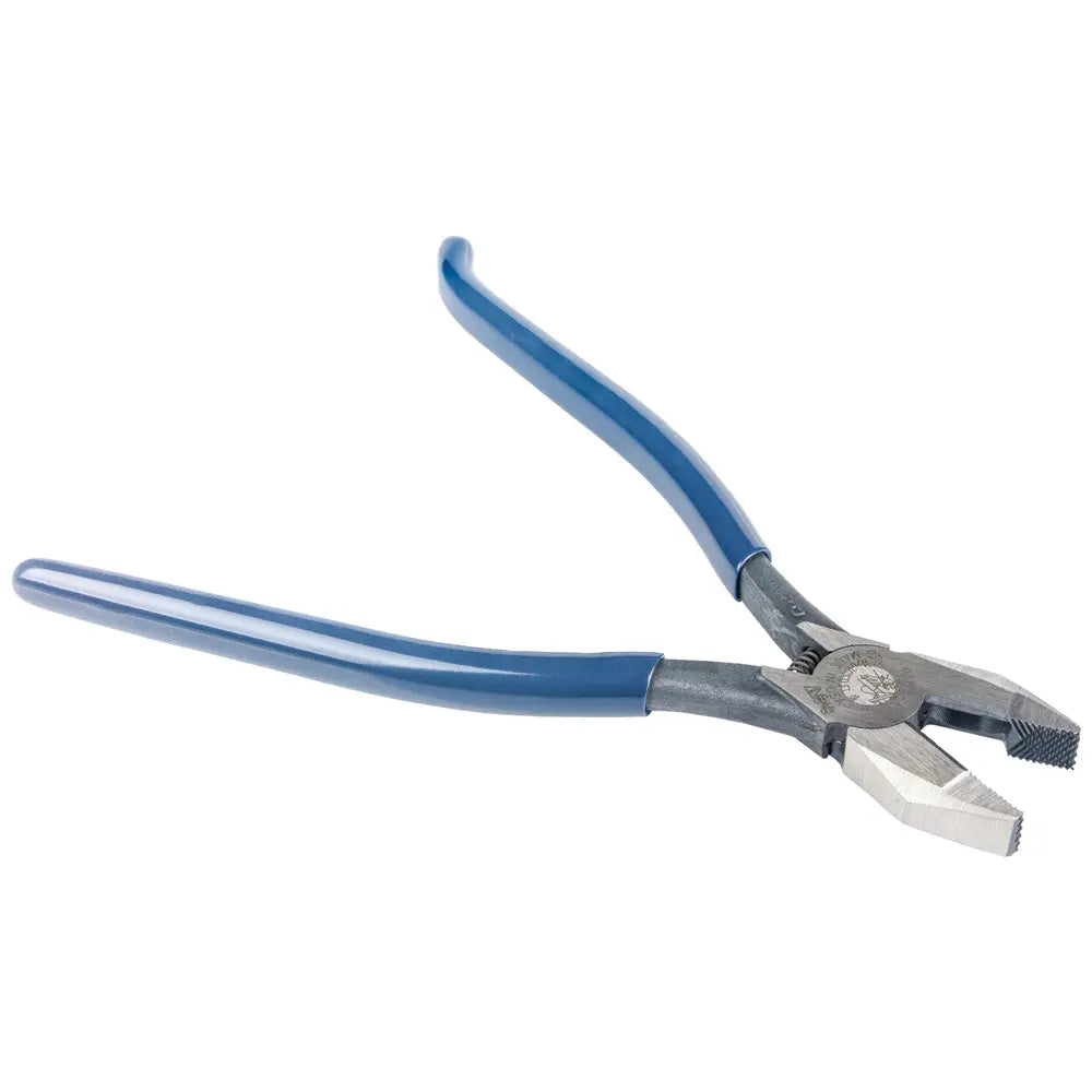 Klein Ironworker's Rebar Pliers, Left Handed, Spring Loaded, 9-Inch Klein Tools