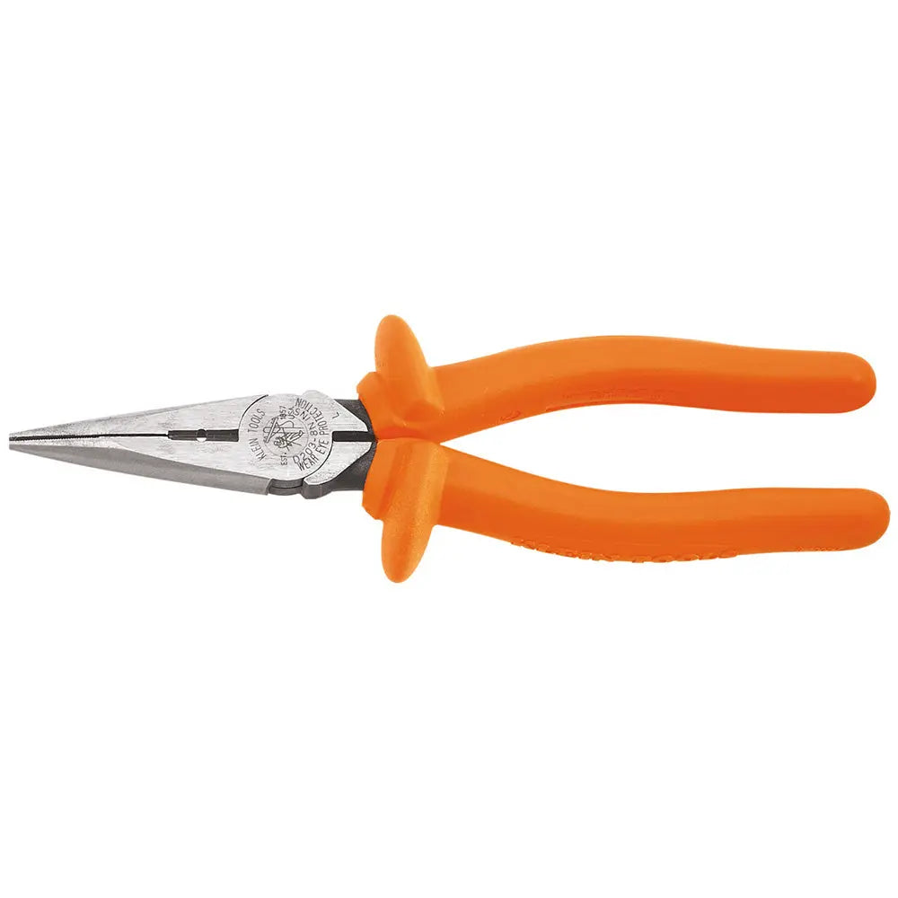 Klein Insulated Long Nose Pliers, Side-Cutting/Stripping Klein Tools
