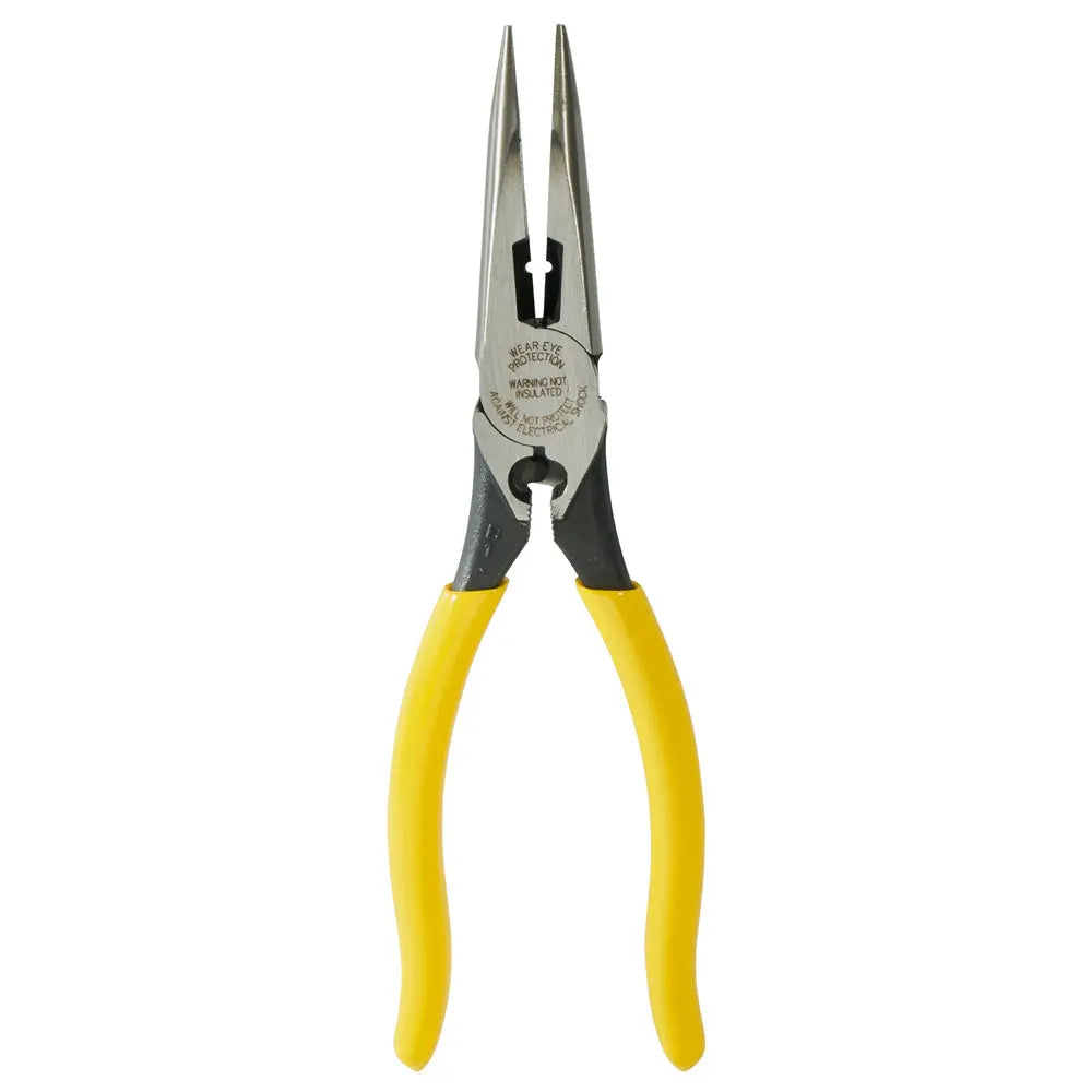 Klein Pliers, Needle Nose Side Cutters with Stripping and Crimping, 8-Inch Klein Tools