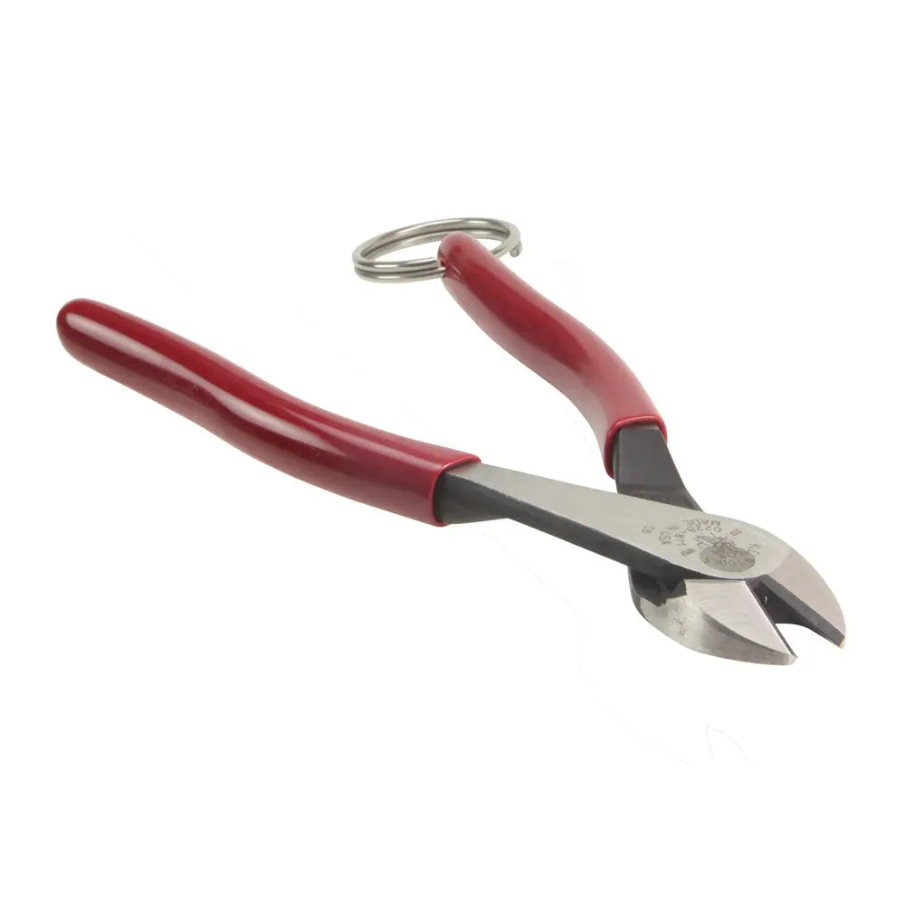 Klein Diagonal Cutting Pliers, High-Leverage, Tie Ring, 8-Inch Klein Tools
