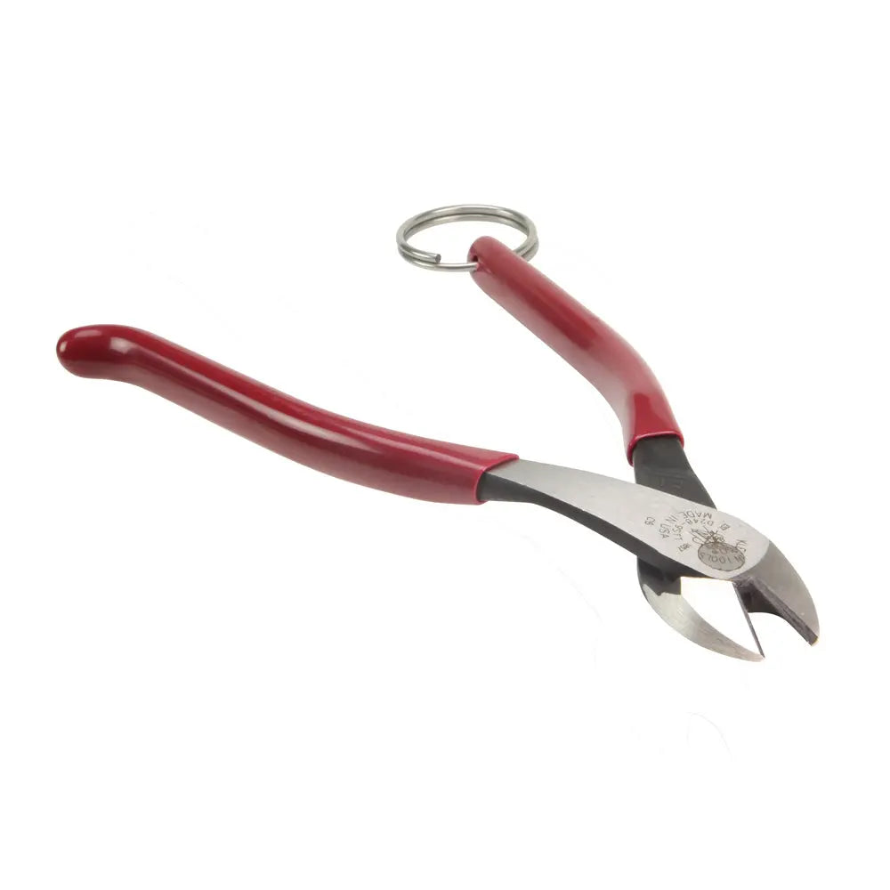 Klein Ironworker's Diagonal Cutting Pliers, with Tether Ring, 9-Inch Klein Tools