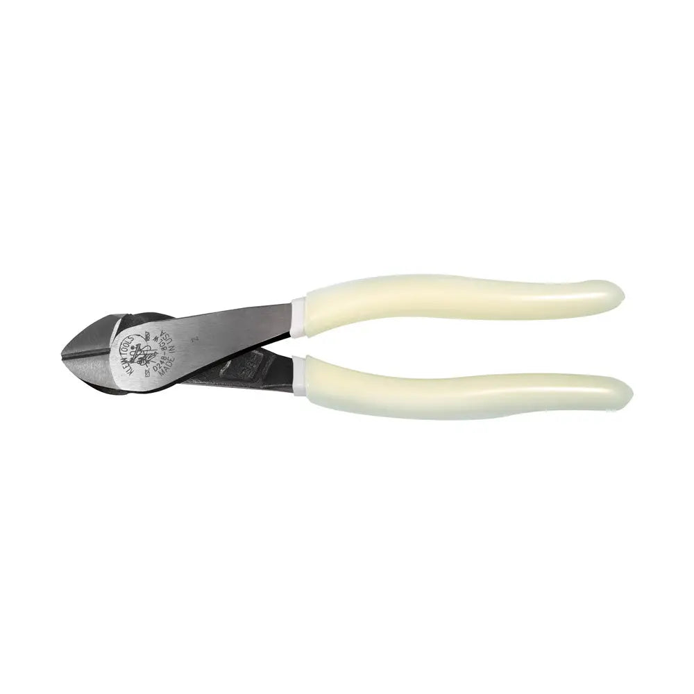 Klein Diagonal Cutting Pliers, Angled Head, High-Visibility, 8-Inch Klein Tools