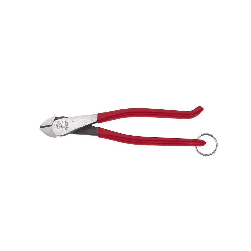 Klein Ironworker's Diagonal Cutting Pliers, with Tether Ring, 9-Inch Klein Tools