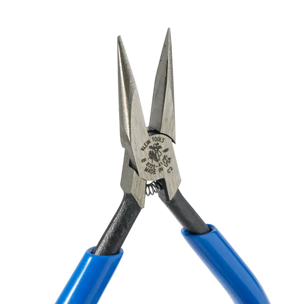 Klein Electronics Pliers, Slim Needle Nose, Spring-Loaded, 4-Inch Klein Tools