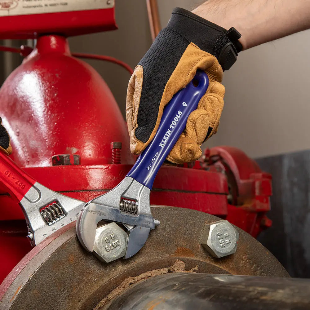 Klein Adjustable Wrench, Extra-Wide Jaw, 8-Inch Klein Tools