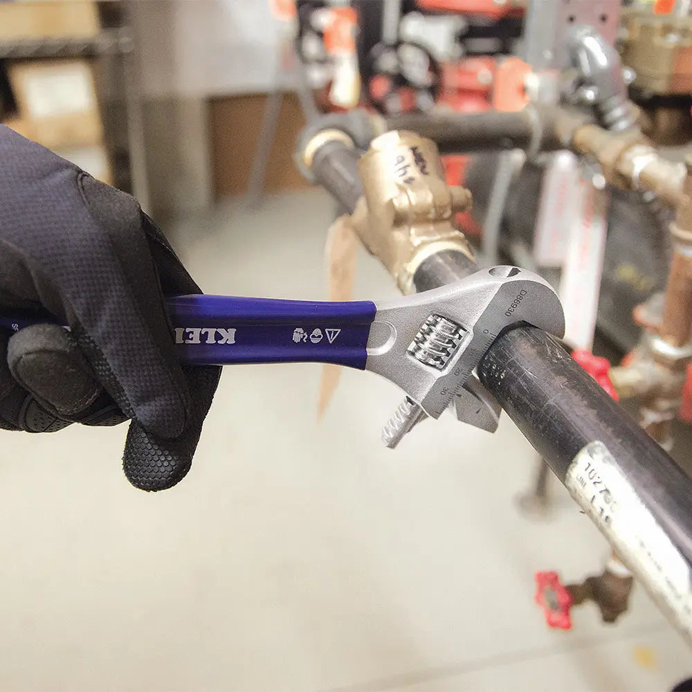 Klein Reversible Jaw/Adjustable Pipe Wrench, 10-Inch Klein Tools