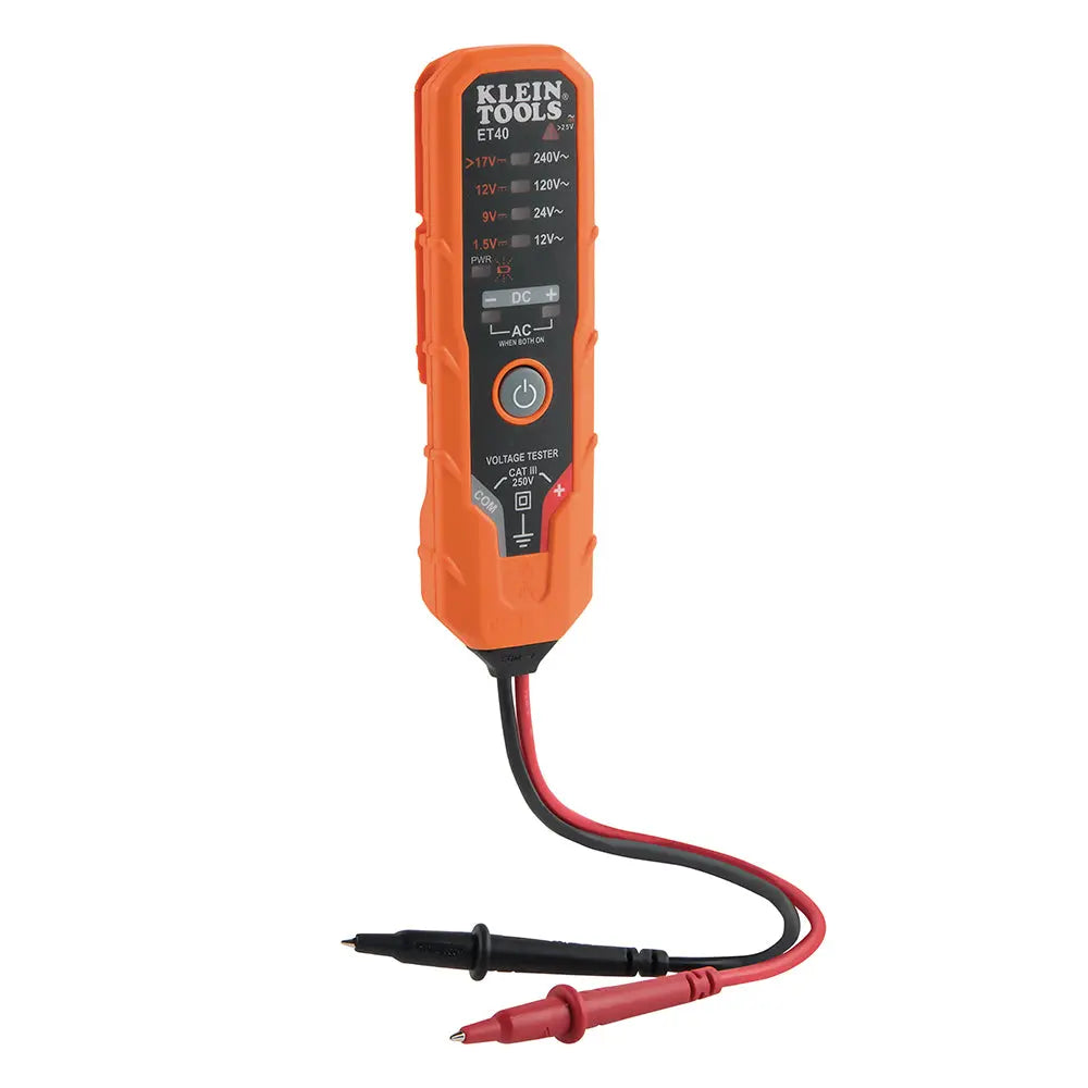 Klein Digital AC/DC Voltage Tester 12 to 240V AC, 1.5 to 24V DC Klein Tools
