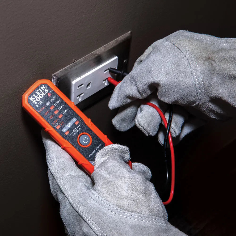 Klein Digital AC/DC Voltage Tester 12 to 240V AC, 1.5 to 24V DC Klein Tools