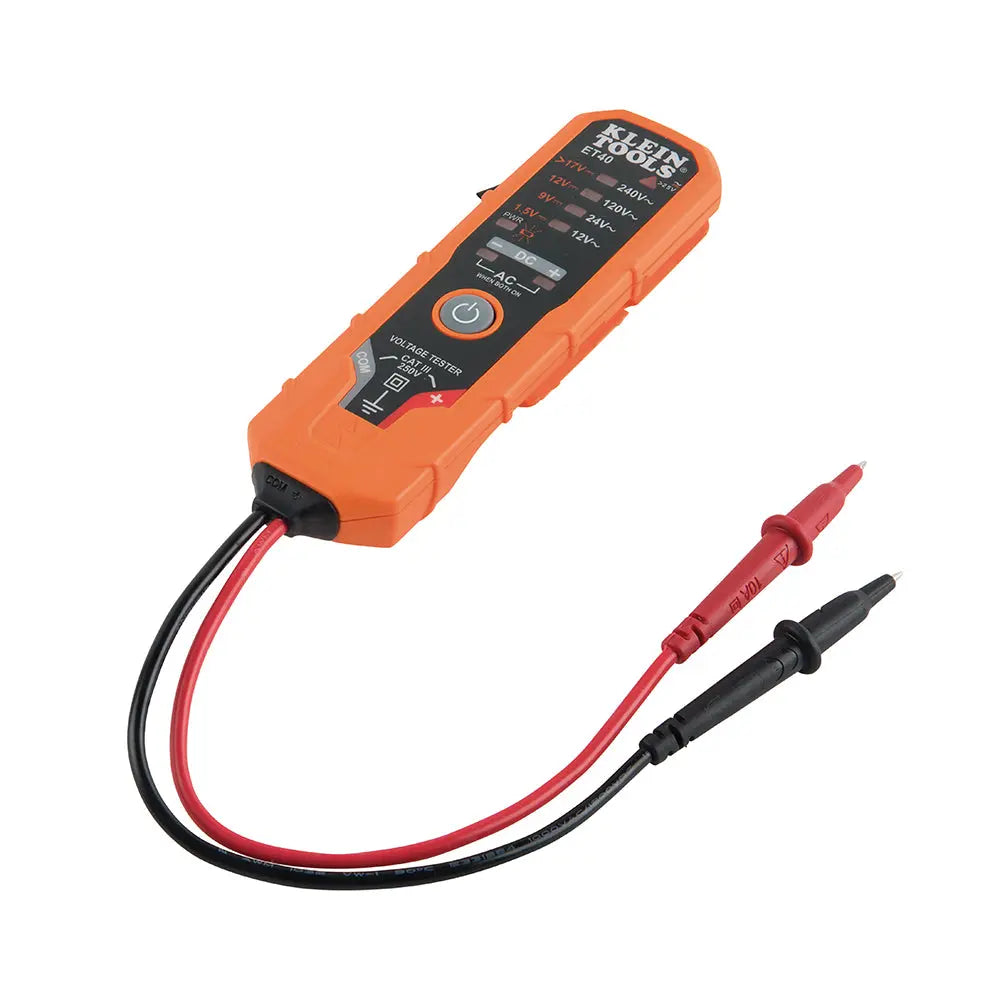 Klein Digital AC/DC Voltage Tester 12 to 240V AC, 1.5 to 24V DC Klein Tools
