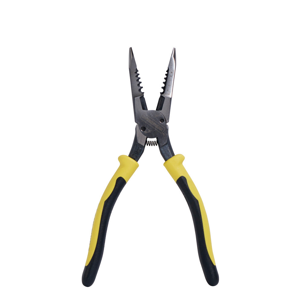 Klein Pliers, All-Purpose Needle Nose, Spring Loaded, Cuts, Strips, 8.5-Inch