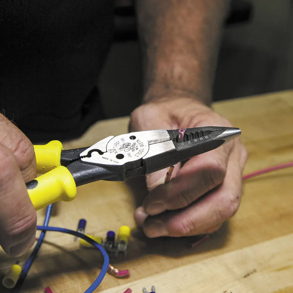 Klein Pliers, All-Purpose Needle Nose Pliers with Crimper, 8.5-Inch Klein Tools