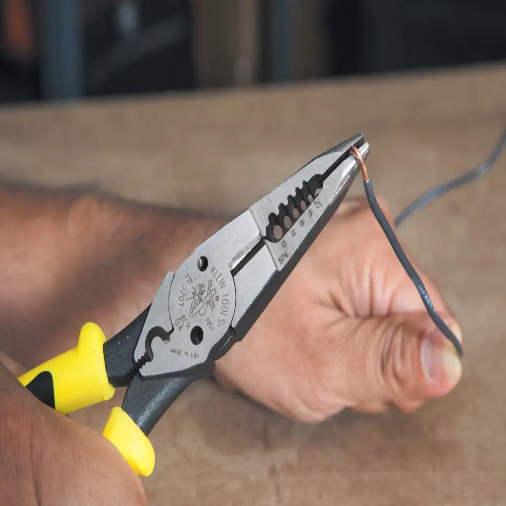 Klein Pliers, All-Purpose Needle Nose Pliers with Crimper, 8.5-Inch Klein Tools