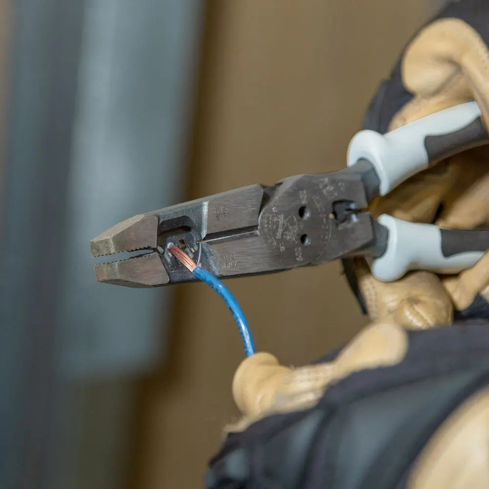 Klein Hybrid Pliers with Crimper, Fish Tape Puller and Wire Stripper Klein Tools