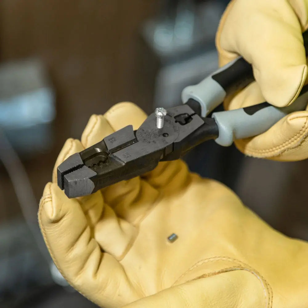 Klein Hybrid Pliers with Crimper, Fish Tape Puller and Wire Stripper Klein Tools