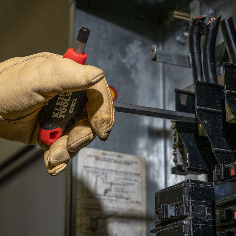 Klein Hex Key Set, SAE T-Handle, 4-Inch, with Stand, 10-Piece