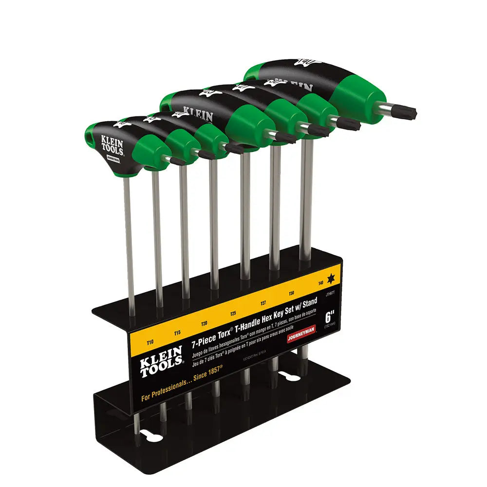 Klein Hex Key Set, TORX® T-Handle, 6-Inch with Stand, 7-Piece Klein Tools