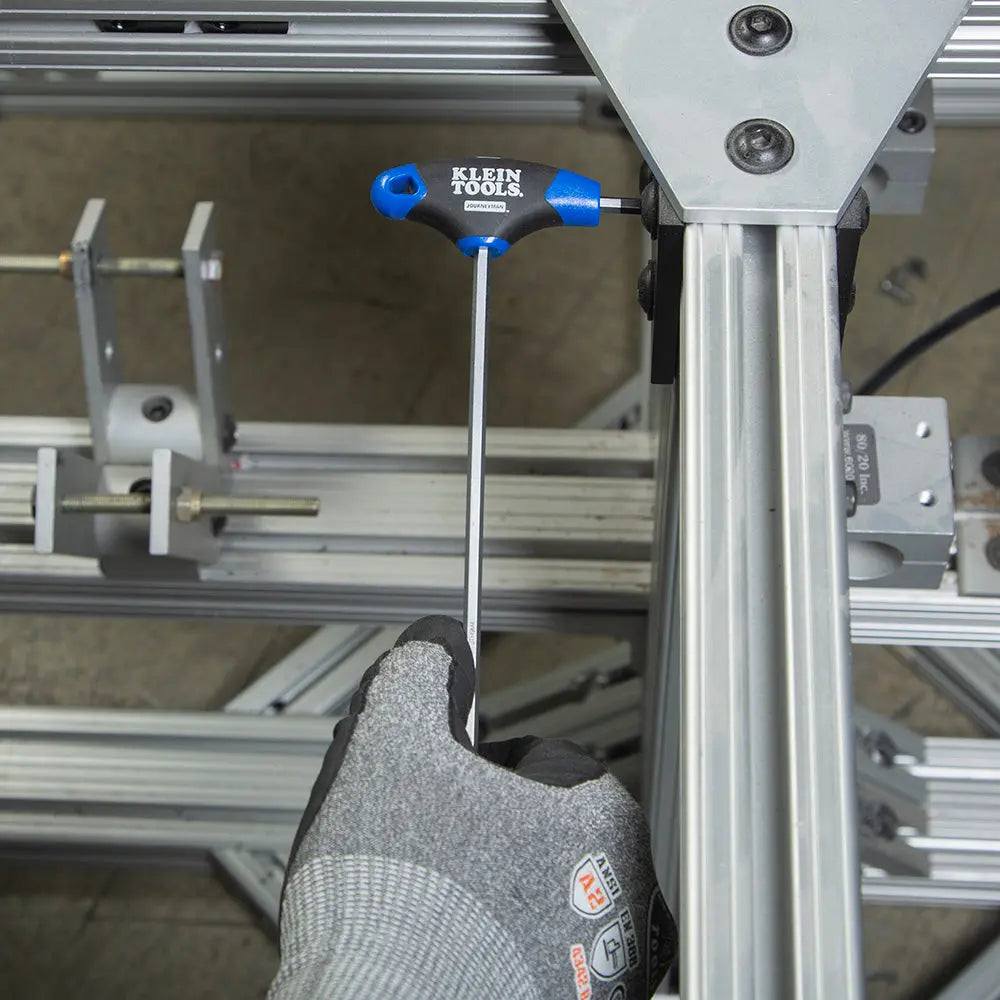 Klein Hex Key Set, Metric, Journeyman™ T-Handle, 9-Inch with Stand, 8-Piece Klein Tools