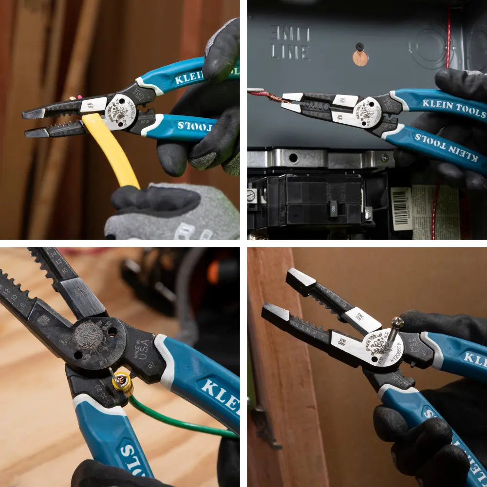 Klein-Kurve® Heavy-Duty Wire Stripper / Cutter / Crimper Multi Tool, 8-20 AWG Klein Tools