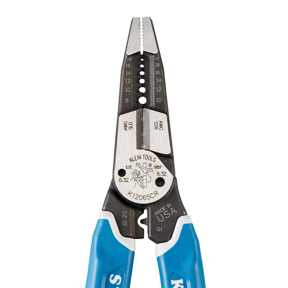 Klein-Kurve® Heavy-Duty Wire Stripper / Cutter / Crimper Multi Tool, 8-20 AWG Klein Tools