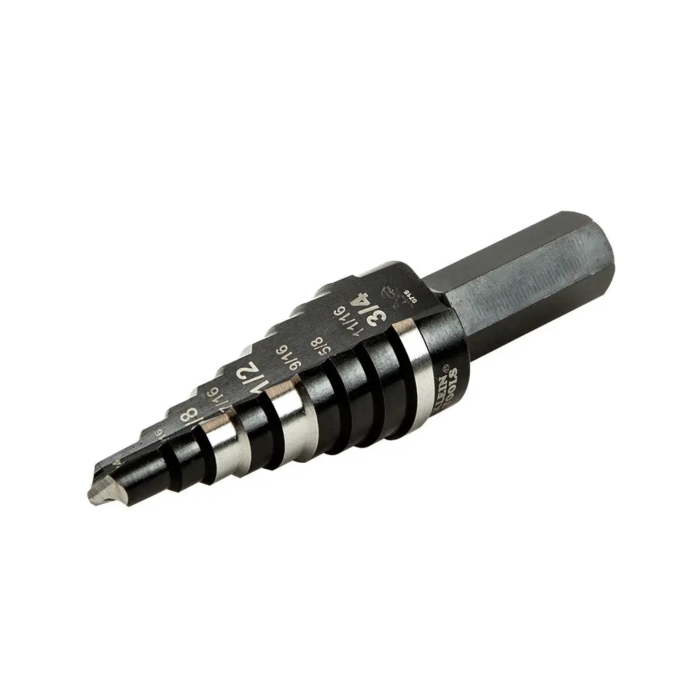 Klein 9-Step Drill Bit, Double-Fluted, 1/4-Inch to 3/4-Inch Klein Tools