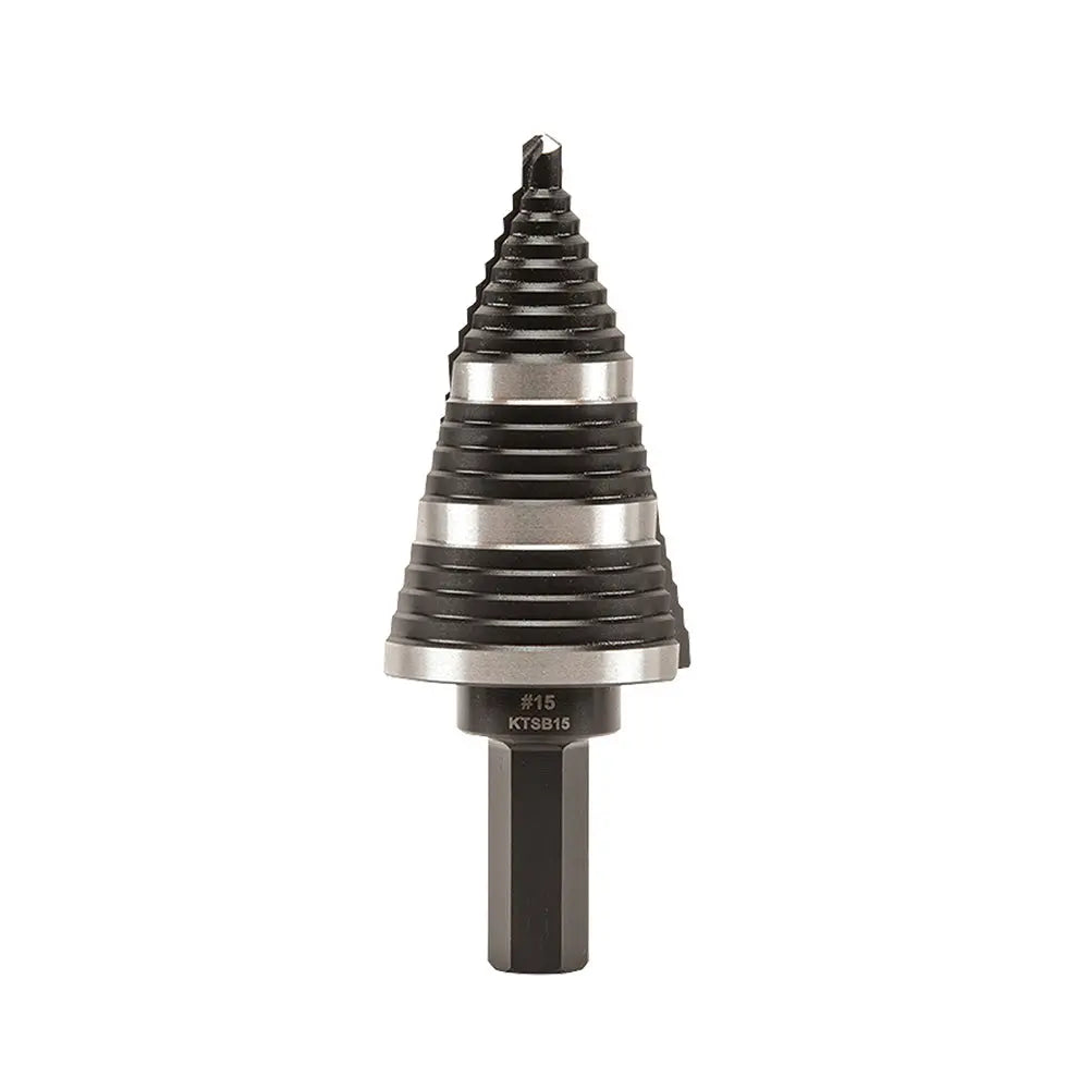 Klein 3-Step Drill Bit, Double-Fluted, 7/8-Inch to 1-3/8-Inch Klein Tools