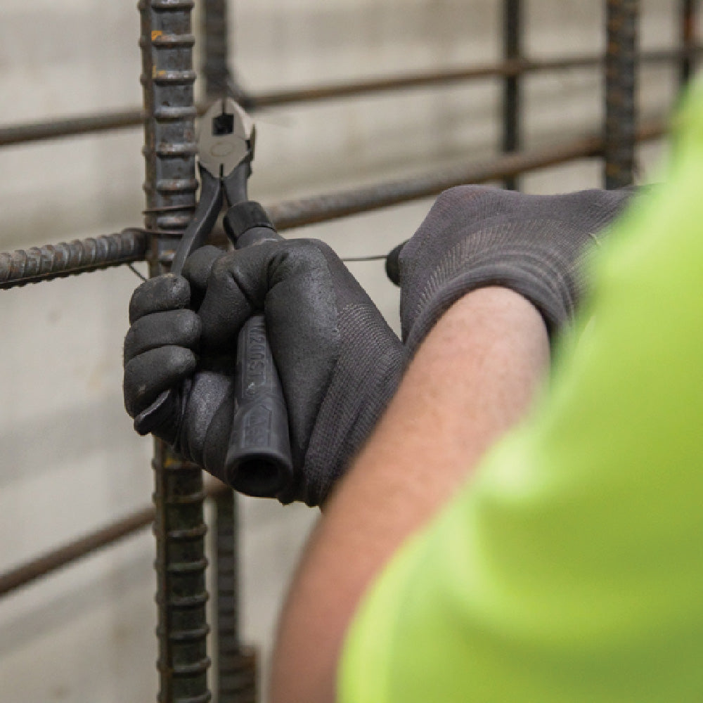 Klein Slim-Head Ironworker's Pliers Comfort Grip, Aggressive Knurl, 9-Inch