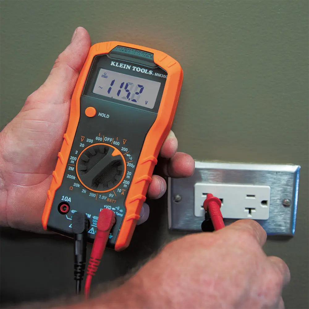 Klein Digital Multimeter, Manual-Ranging, 600V Klein Tools