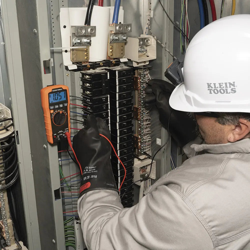 Klein Digital Multimeter, TRMS Auto-Ranging, 600V, Temp Klein Tools