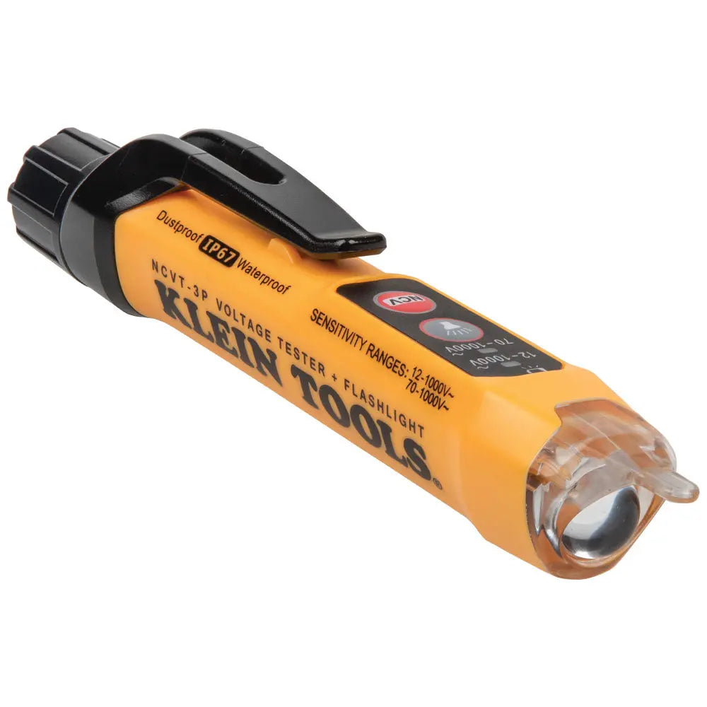 Klein Dual Range Non-Contact Voltage Tester with Flashlight, 12 - 1000V AC Klein Tools