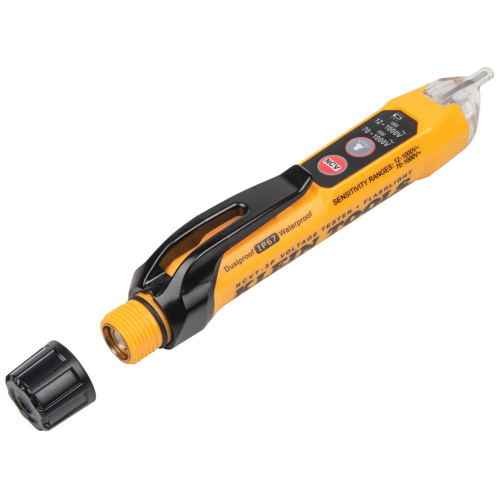 Klein Dual Range Non-Contact Voltage Tester with Flashlight, 12 - 1000V AC
