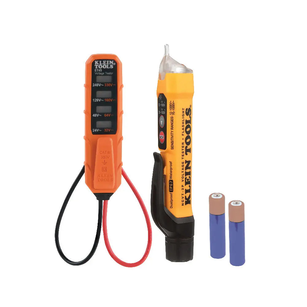 Klein Dual Range NCVT and AC/DC Voltage Tester Electrical Test Kit Klein Tools