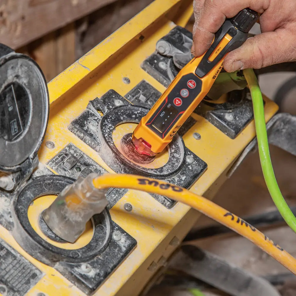 Klein Non-Contact Voltage Tester Pen, 12-1000V AC, with Laser Distance Meter Klein Tools