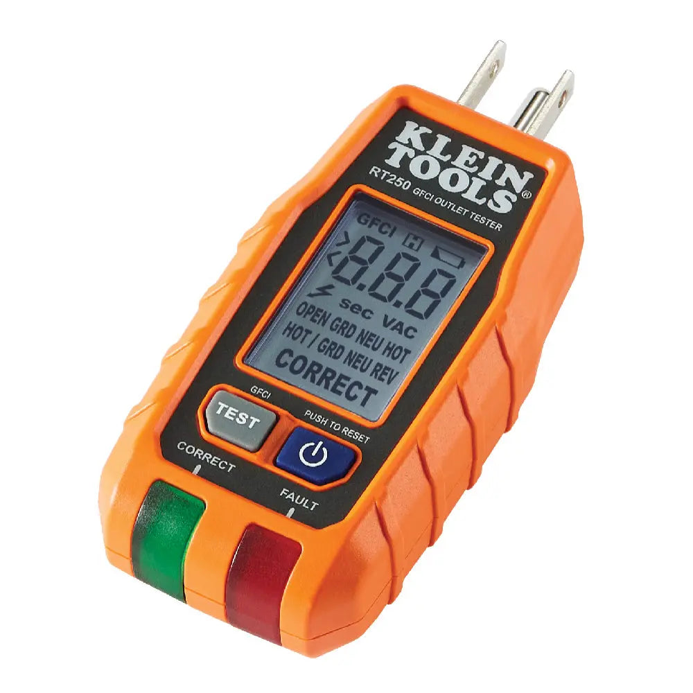 Klein Premium Dual-Range NCVT and GFCI Receptacle Tester Electrical Test Kit Klein Tools