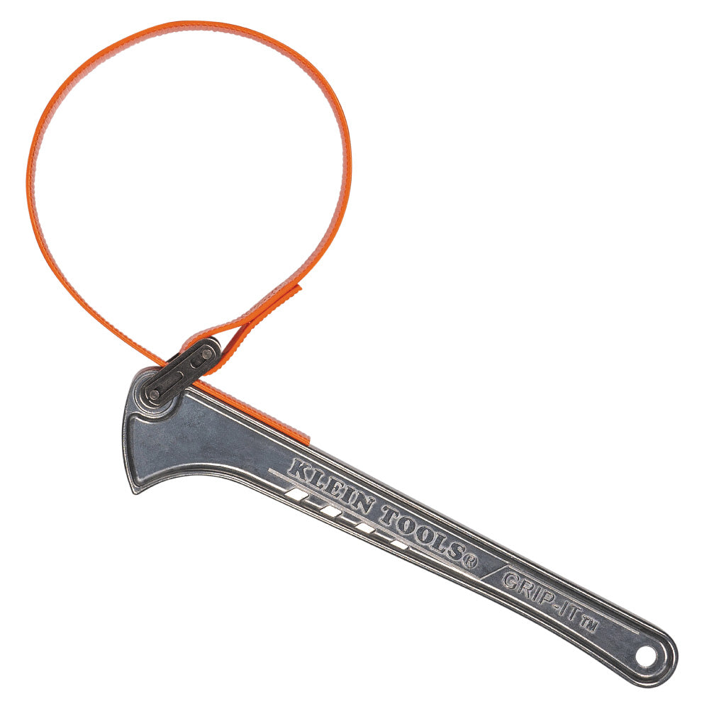 Klein Grip-It™ Strap Wrench, 1-1/2 to 5-Inch, 12-Inch Handle