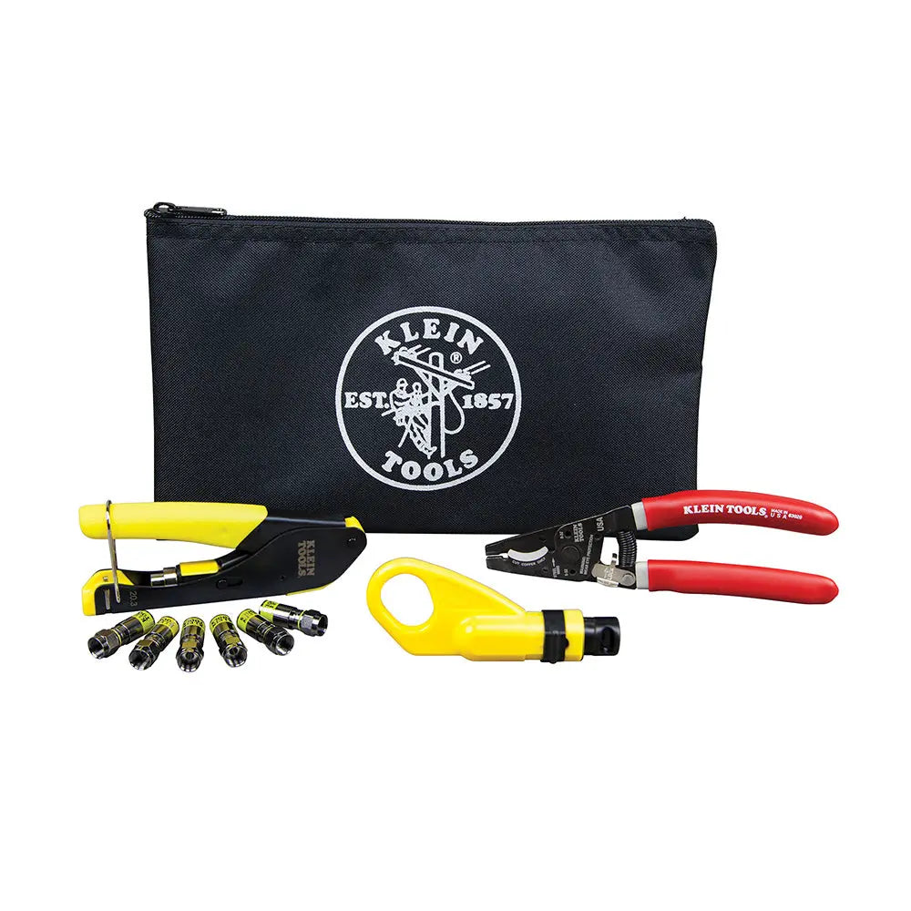 Klein Coax Cable Installation Kit with Zipper Pouch Klein Tools
