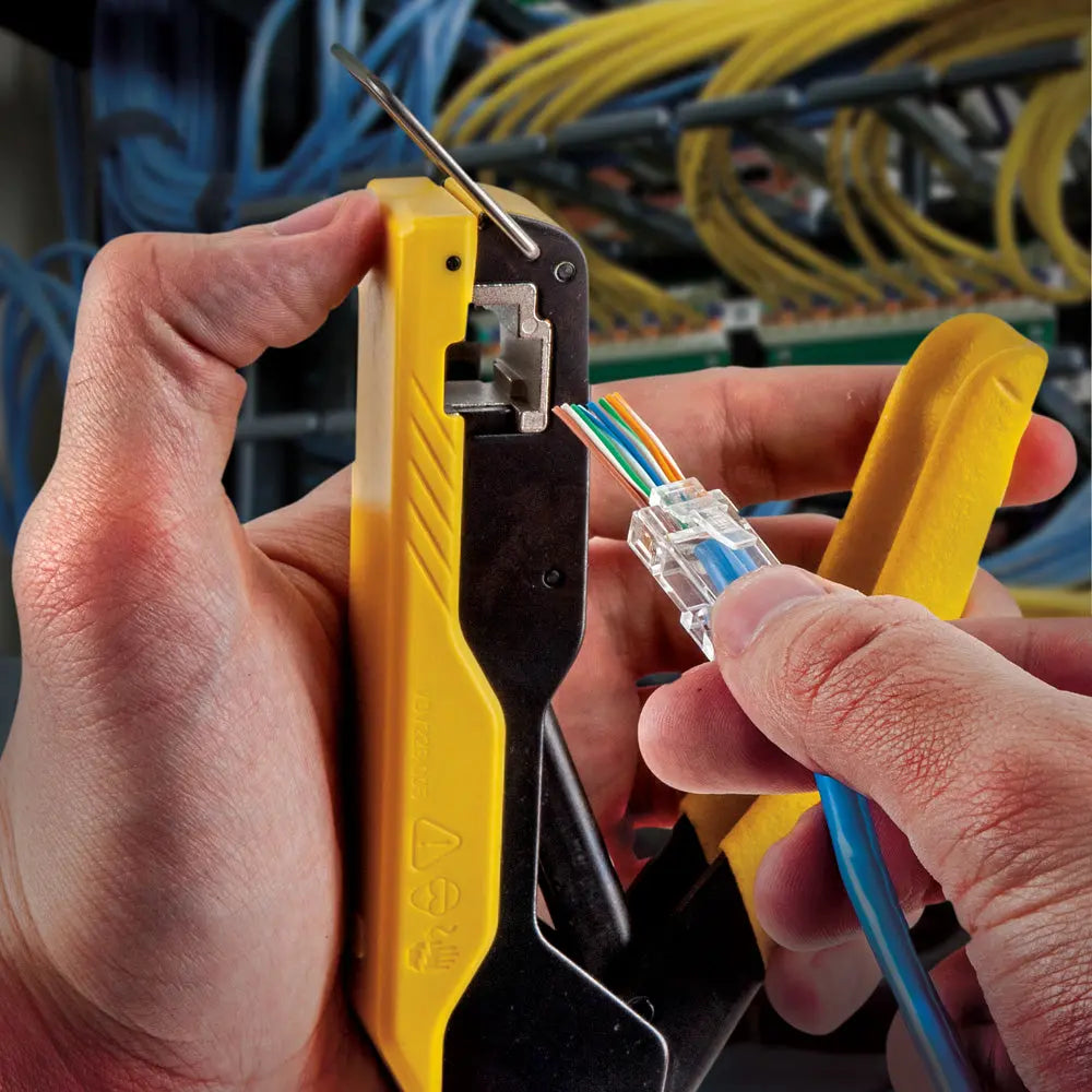 Klein Data Cable Crimping Tool for Pass-Thru™, Compact Klein Tools
