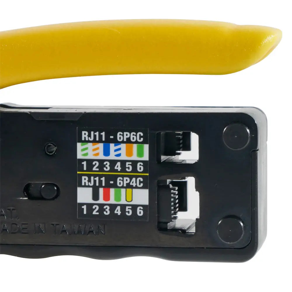 Klein Ratcheting Data Cable Crimper / Stripper / Cutter, Compact Klein Tools