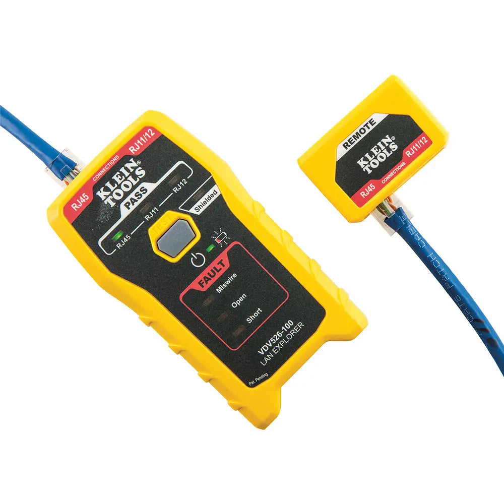 Klein Network Cable Tester, LAN Explorer® Data Cable Tester with Remote Klein Tools