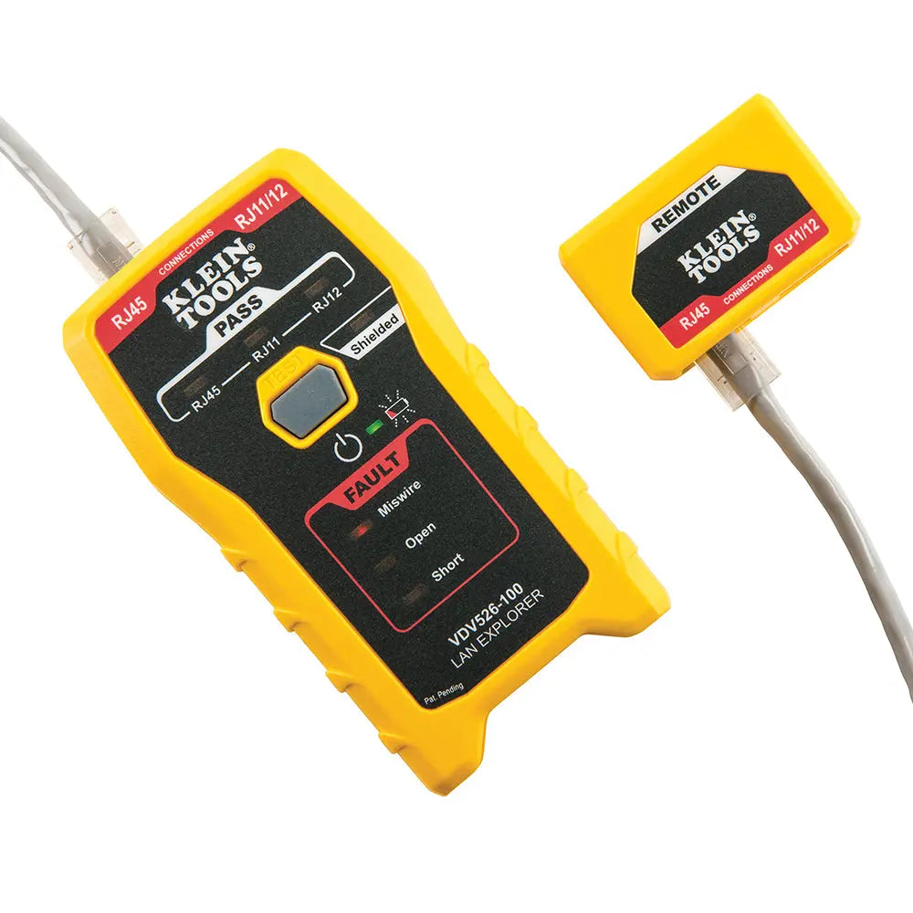 Klein Network Cable Tester, LAN Explorer® Data Cable Tester with Remote Klein Tools