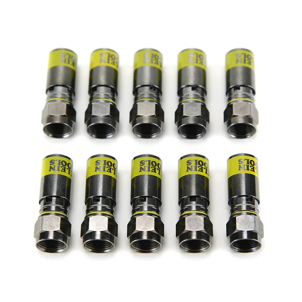 Klein Universal F Compression Connectors RG6/6Q 10-Pack Klein Tools