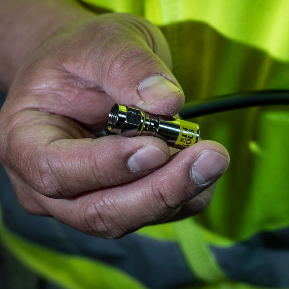 Klein Universal F Compression Connectors RG6/6Q 50-Pack