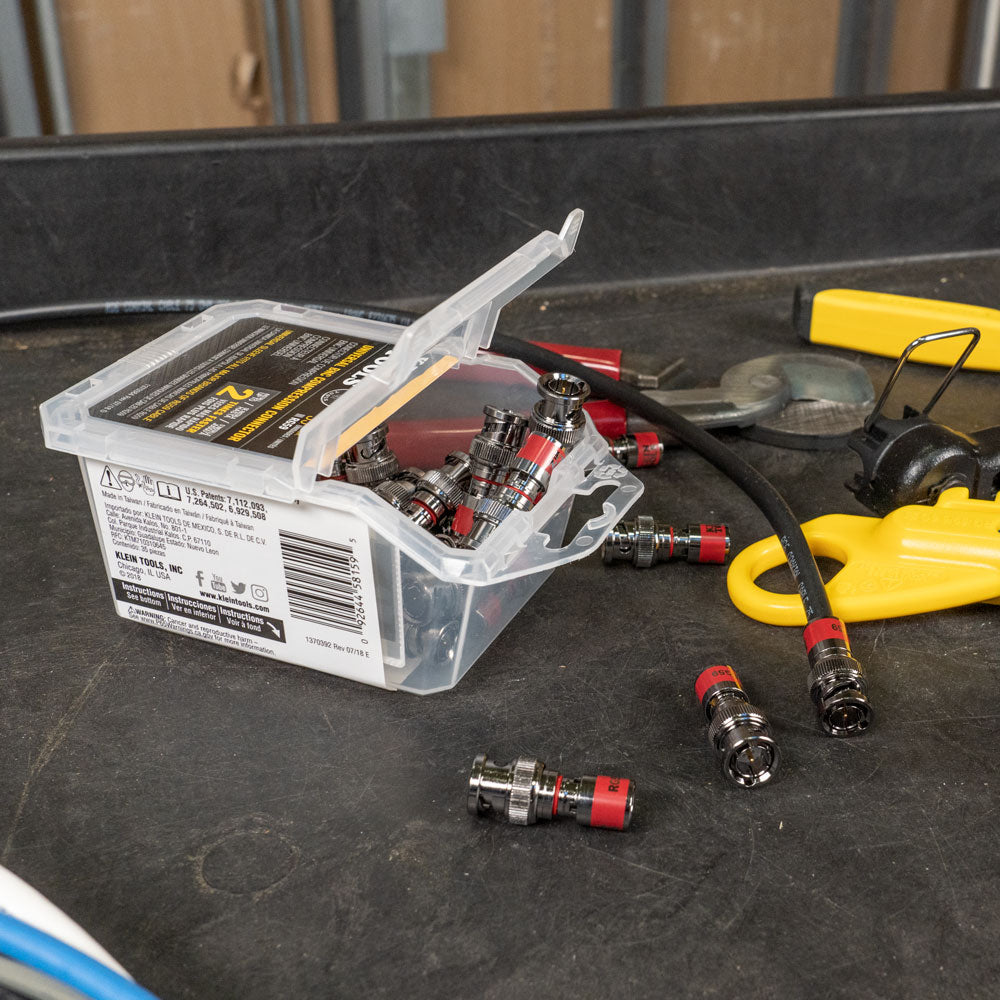 Klein Universal BNC Compression Connectors RG59 35-Pack