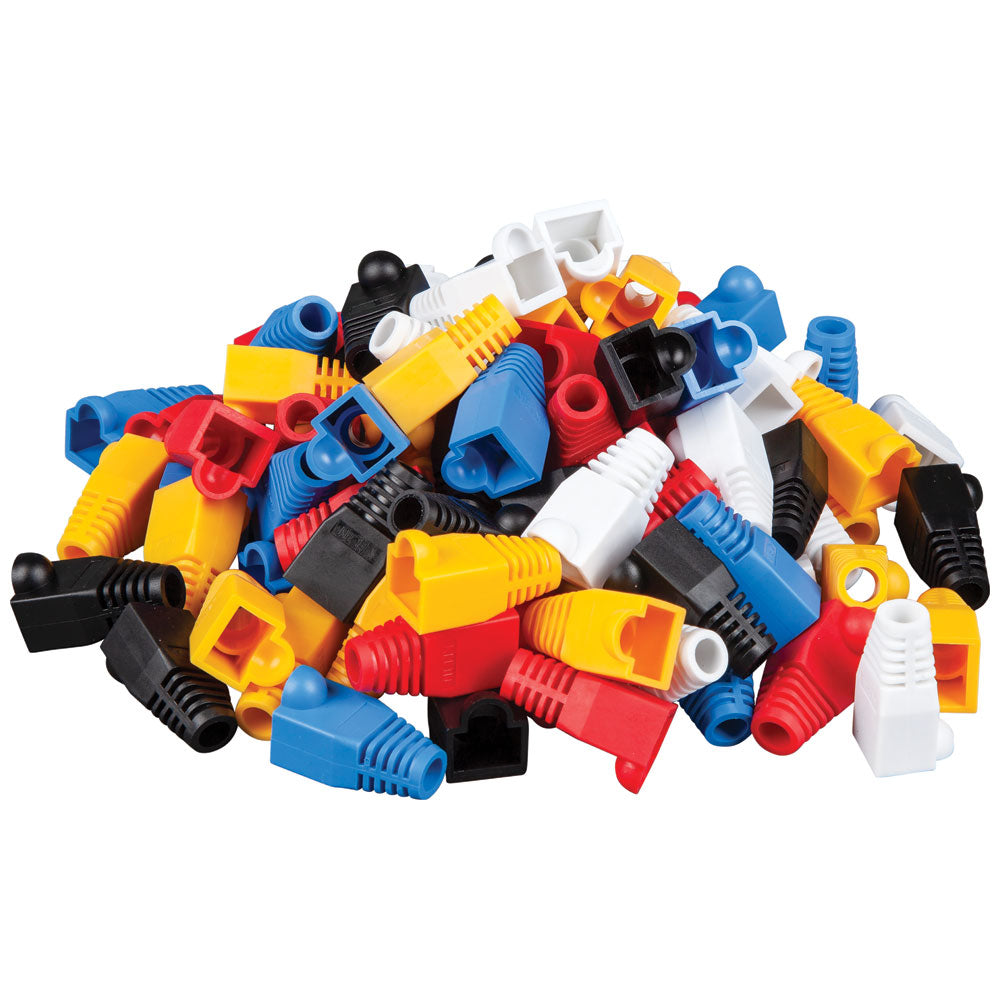 Klein Strain Relief Boots for RJ45 Data Plugs, CAT5e/CAT6 Cable, 100-Pack