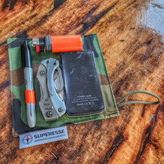 EDC Hank - Pocket Dump Storage Compartment Handkerchief. Superesse Straps LLC