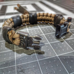 Urban Carry Strap - EDC Bracelet with Pry Bar, Firestarter, Kevlar Saw and Cuff Key or LED Flashlight. Superesse Straps LLC