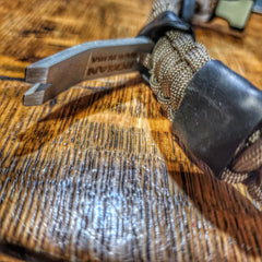 Urban Carry Strap - EDC Bracelet with Pry Bar, Firestarter, Kevlar Saw and Cuff Key or LED Flashlight. Superesse Straps LLC