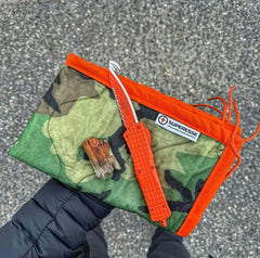 Woobie Hank: Insulated with USGI poncho-liner, serves as a large rag, knee pad, and adventure companion tool. Superesse Straps LLC