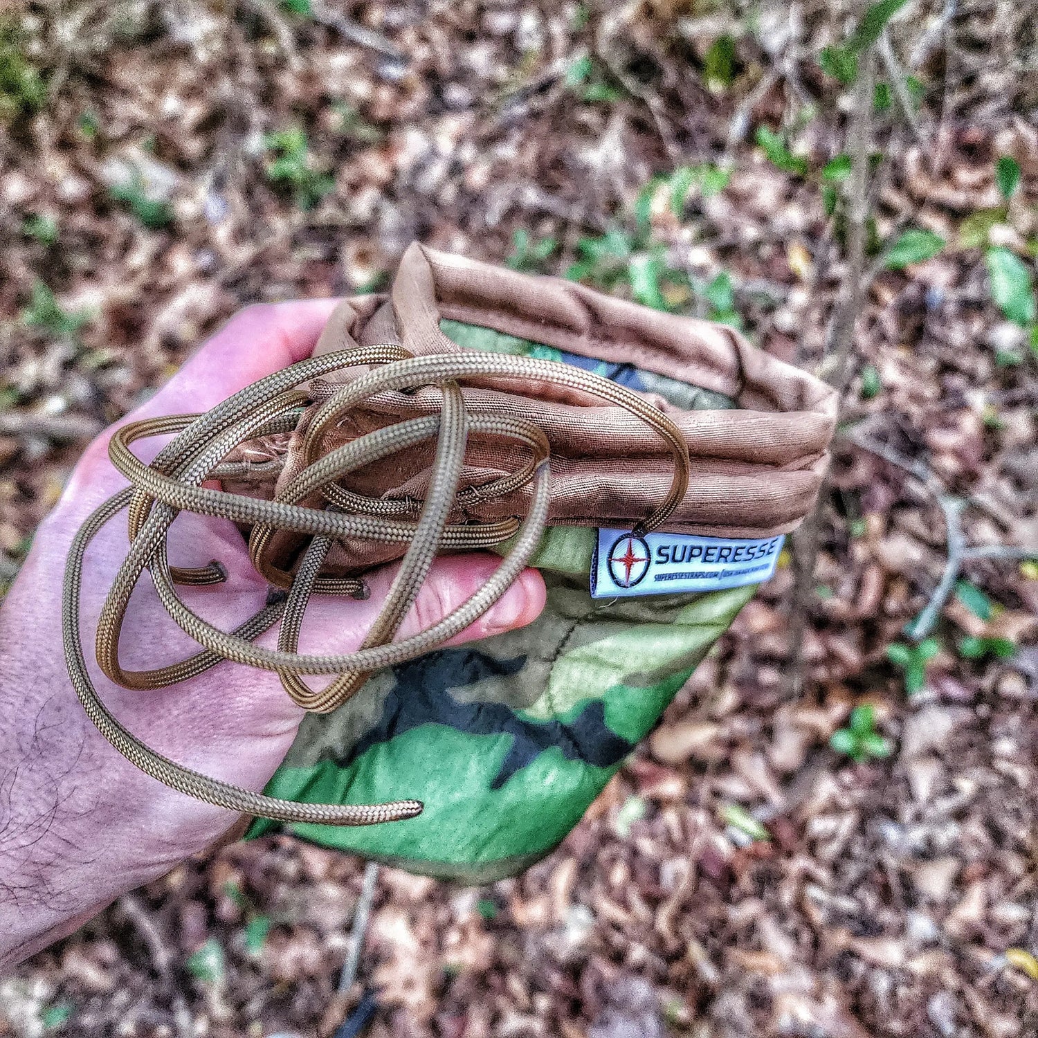 Woobie Hank: Insulated with USGI poncho-liner, serves as a large rag, knee pad, and adventure companion tool. Superesse Straps LLC